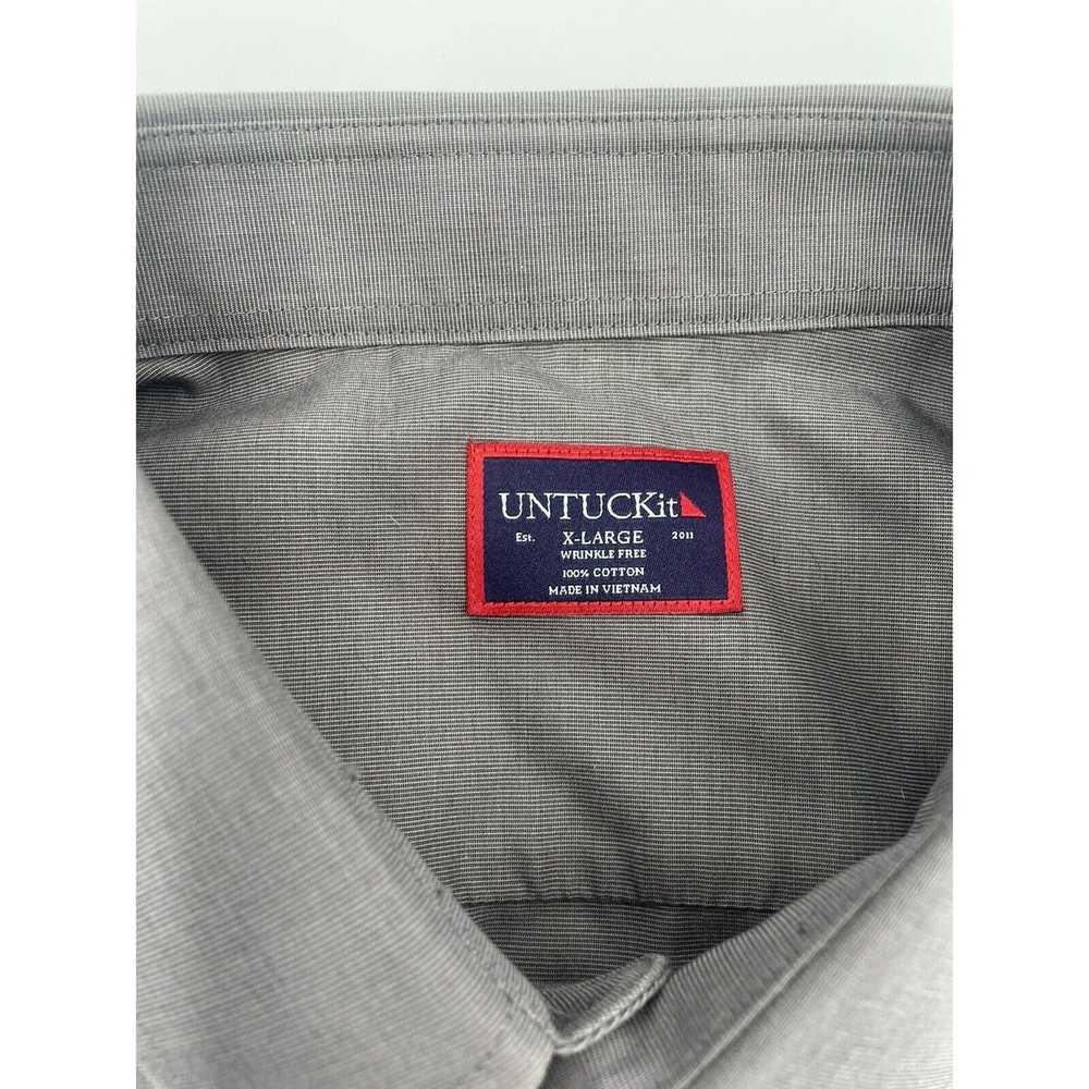 UNTUCKit UNTUCKit Gray Long Sleeve Button Up Shir… - image 2