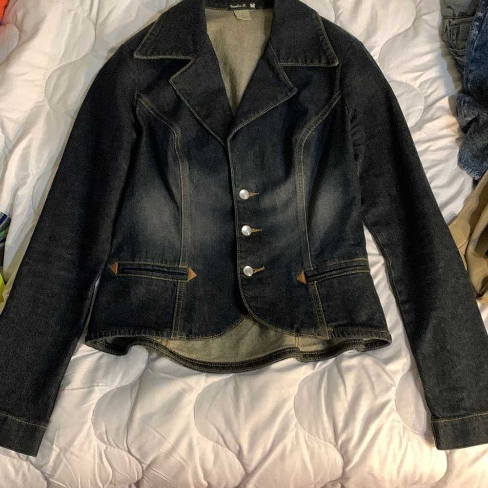 Brand Frankie B Jean Jacket Size Large Vintage - image 1