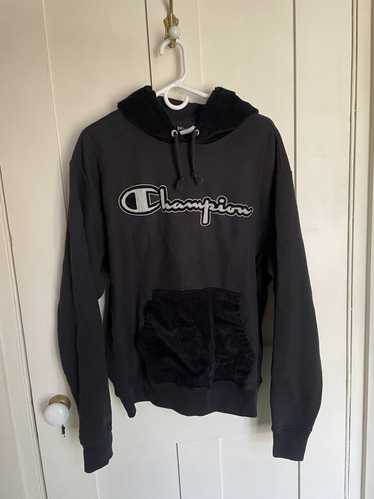 Champion × Vintage Black Cordaroy champion hoodie