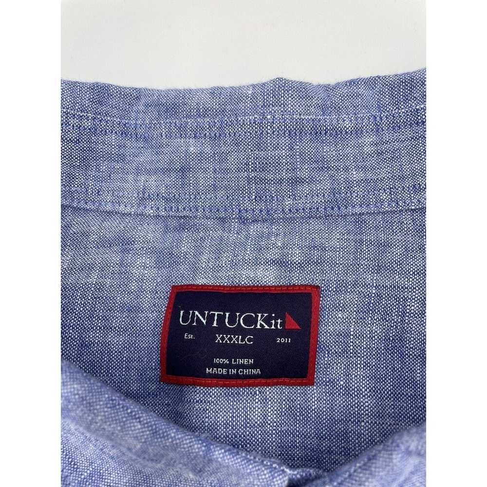 UNTUCKit UNTUCKit 100% Linen Long Sleeve Button U… - image 4