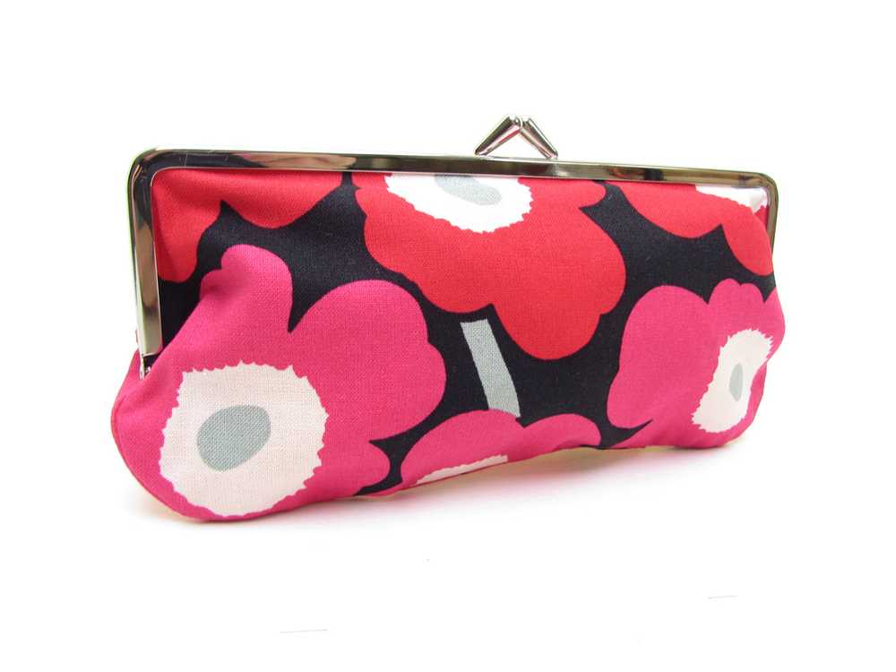 Marimekko Mini Unikko Rectangular Coin Purse Pink… - image 1