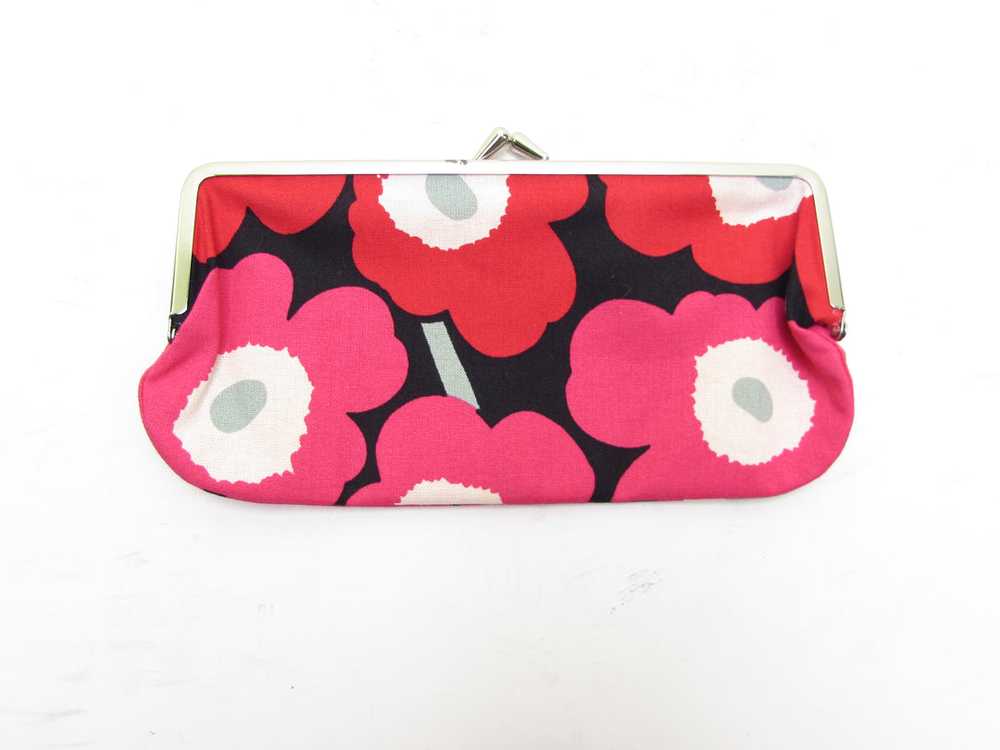 Marimekko Mini Unikko Rectangular Coin Purse Pink… - image 2