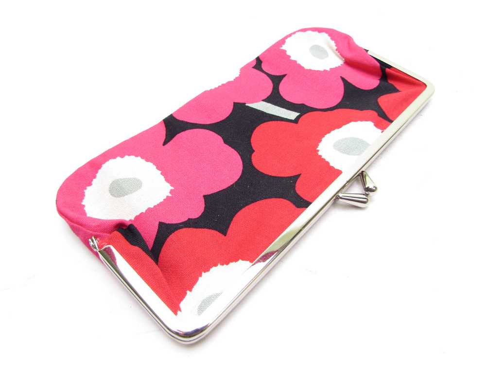 Marimekko Mini Unikko Rectangular Coin Purse Pink… - image 3