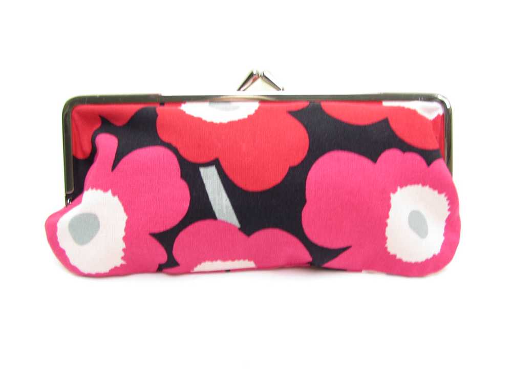 Marimekko Mini Unikko Rectangular Coin Purse Pink… - image 9