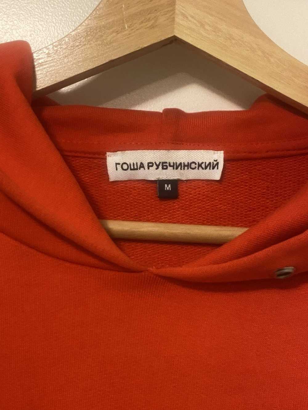 Gosha Rubchinskiy Gosha Rubchinskiy Red DJ hoodie - image 3