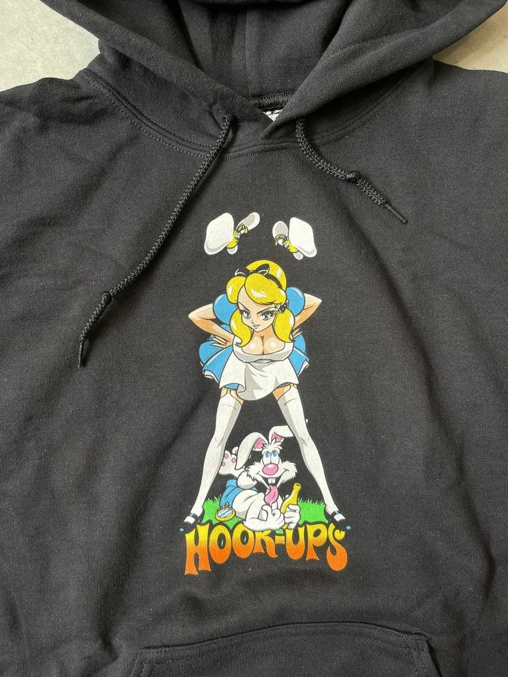 Hook-Ups Hook Ups Alice & friends black hoodie si… - image 2