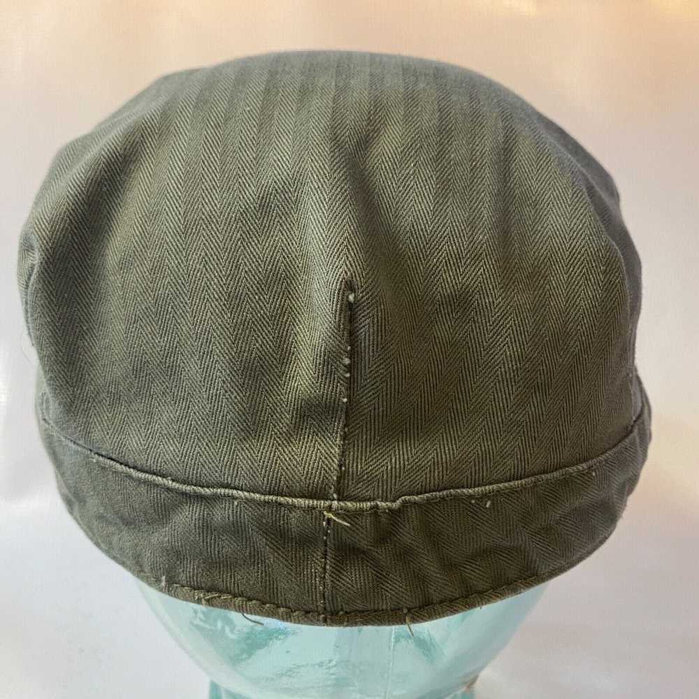 Vintage US Military 1943 Herringbone Twill Cap Ha… - image 3