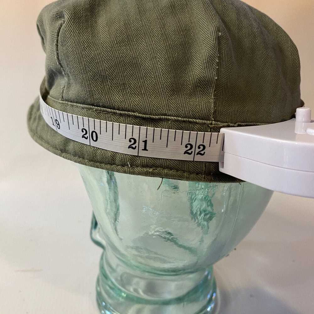 Vintage US Military 1943 Herringbone Twill Cap Ha… - image 5