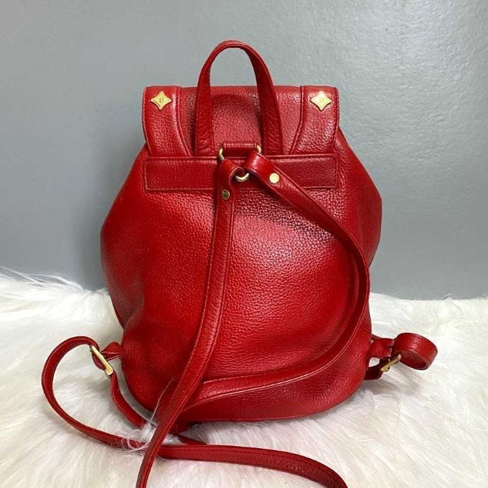 MCM × Vintage MCM Vintage Red Leather Backpack - image 4