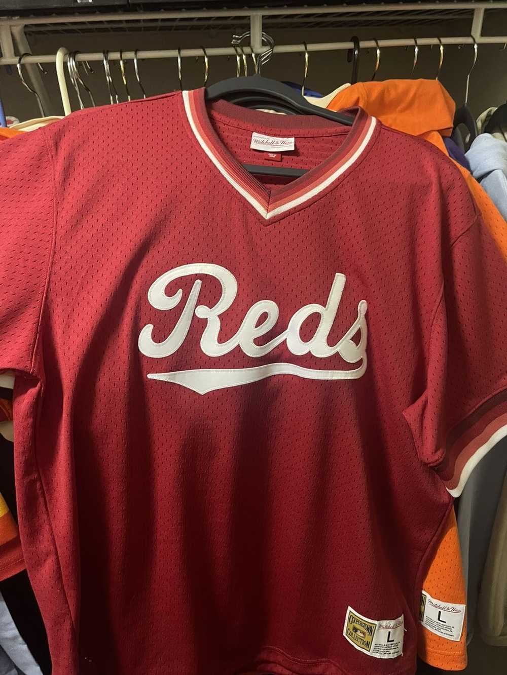 Mitchell & Ness Cincinnati Reds batting jersey - image 1