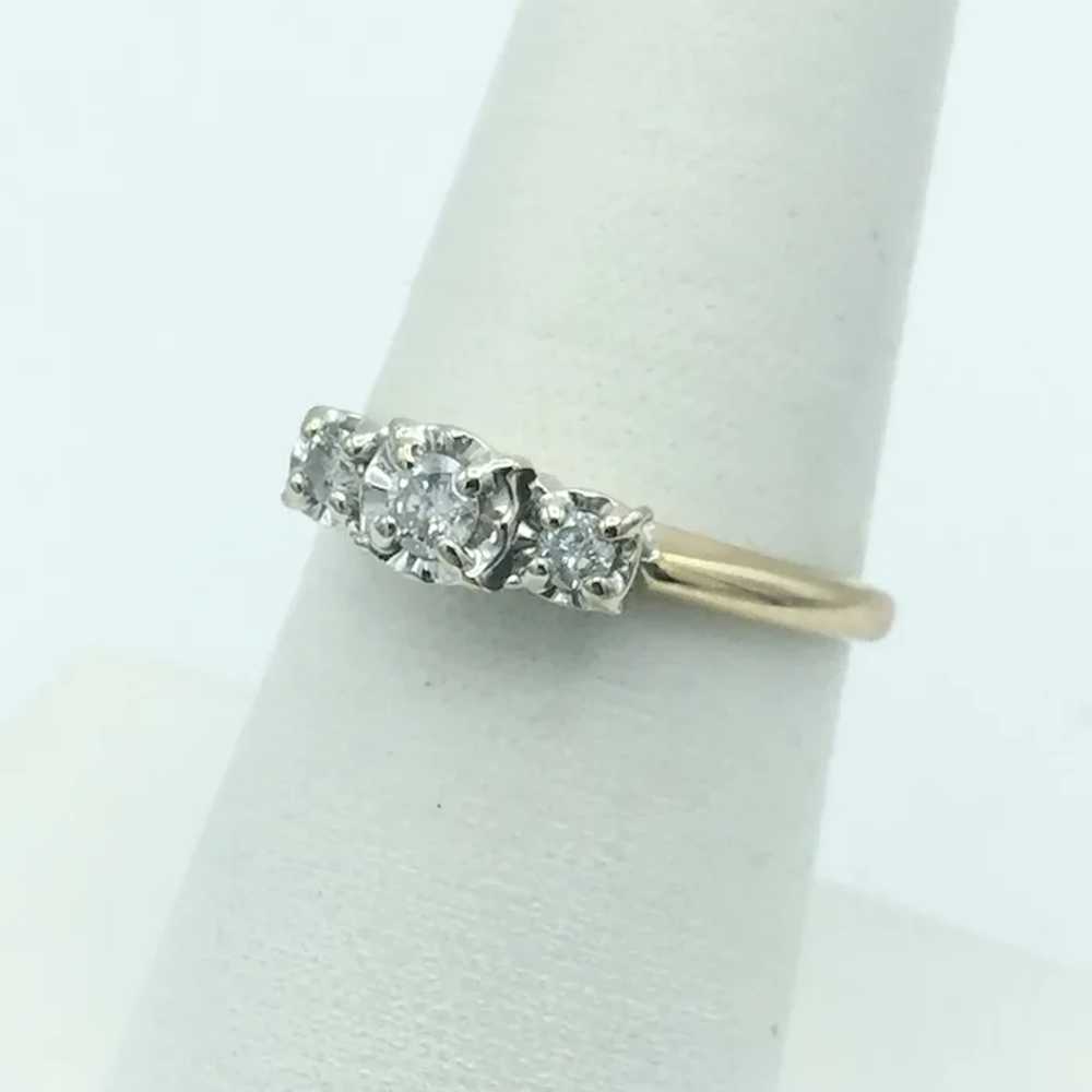 10K .21 CTW Diamond Fashion Ring - image 2