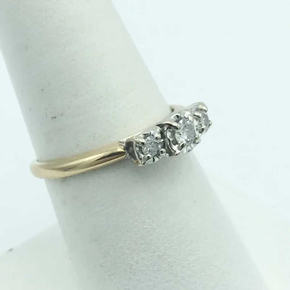 10K .21 CTW Diamond Fashion Ring - image 3