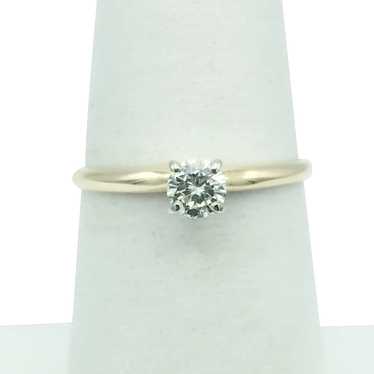 14K .24 CTW Diamond Solitaire Ring