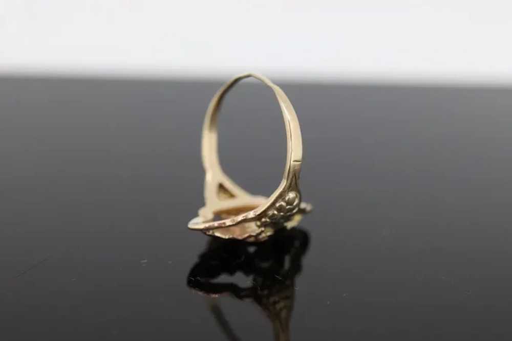 Black Hills Gold Marquise shaped Ring. FREE RESIZ… - image 4