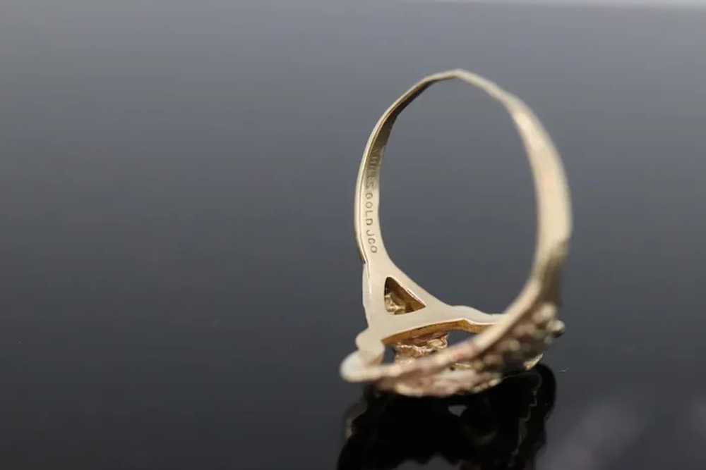 Black Hills Gold Marquise shaped Ring. FREE RESIZ… - image 5