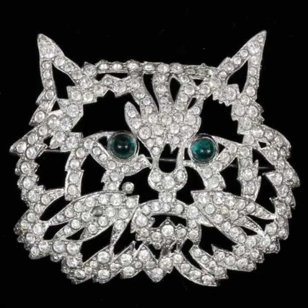 KTF Trifari 'Alfred Philippe' Pave Crystal Openwo… - image 2