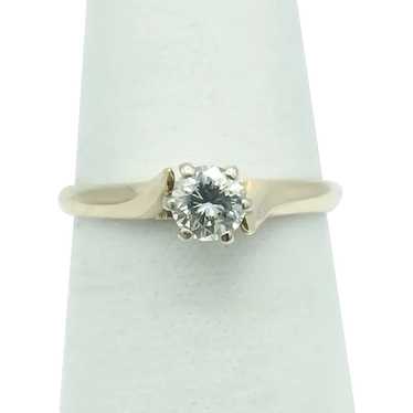 14K .25 CTW Diamond Solitaire Ring