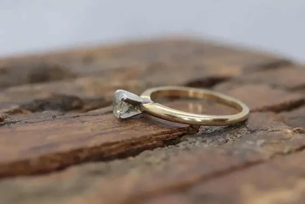14k Round Diamond Solitaire Ring . Petite 0.28ct … - image 5