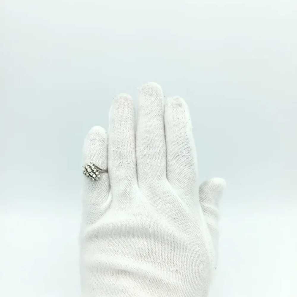 14K White Gold .55 CTW Diamond Ring - image 6