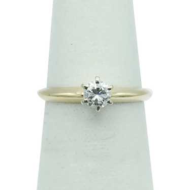 14K .20 CTW Diamond Solitaire Ring