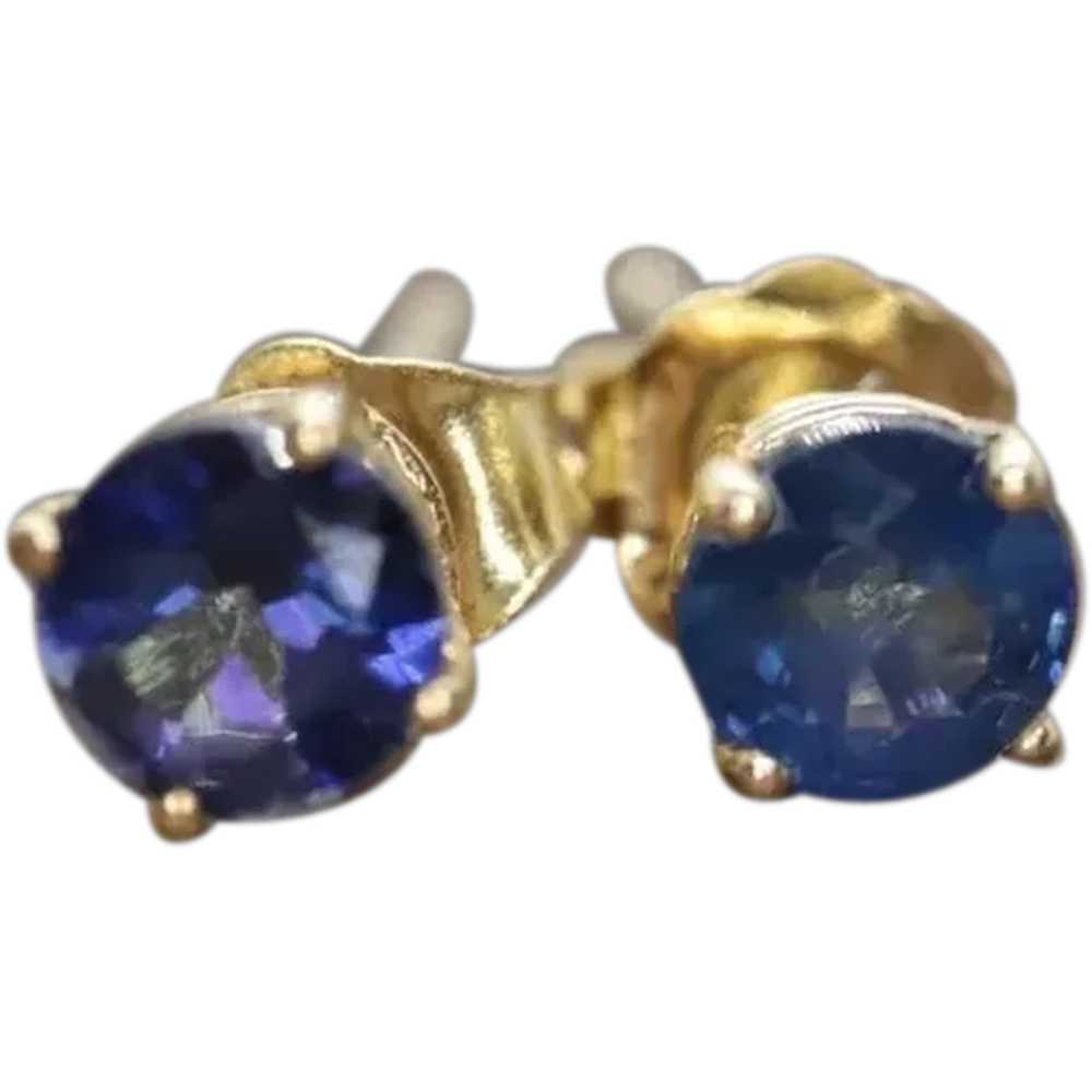 14k Sapphire Stud Earrings. st(23/00) - image 1