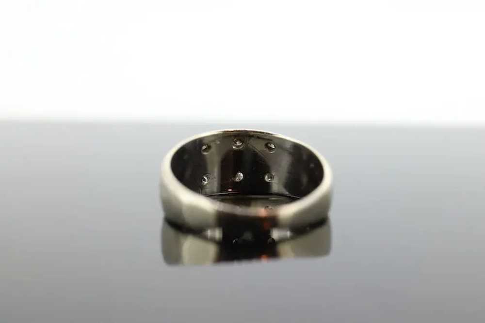 Antique DIAMOND Star bezel set ring. 14k Multi-Co… - image 6