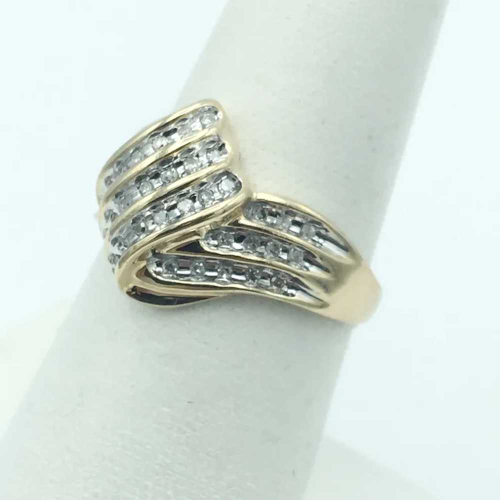 10K .45 CTW Diamond Fashion Ring - image 2