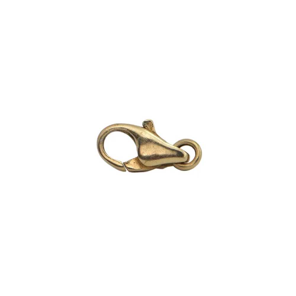 Vintage Extra Large 18K Gold Lobster Clasp - image 2