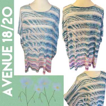Avenue Womens Sweater Batwing Sleeve Scoop Neck S… - image 1