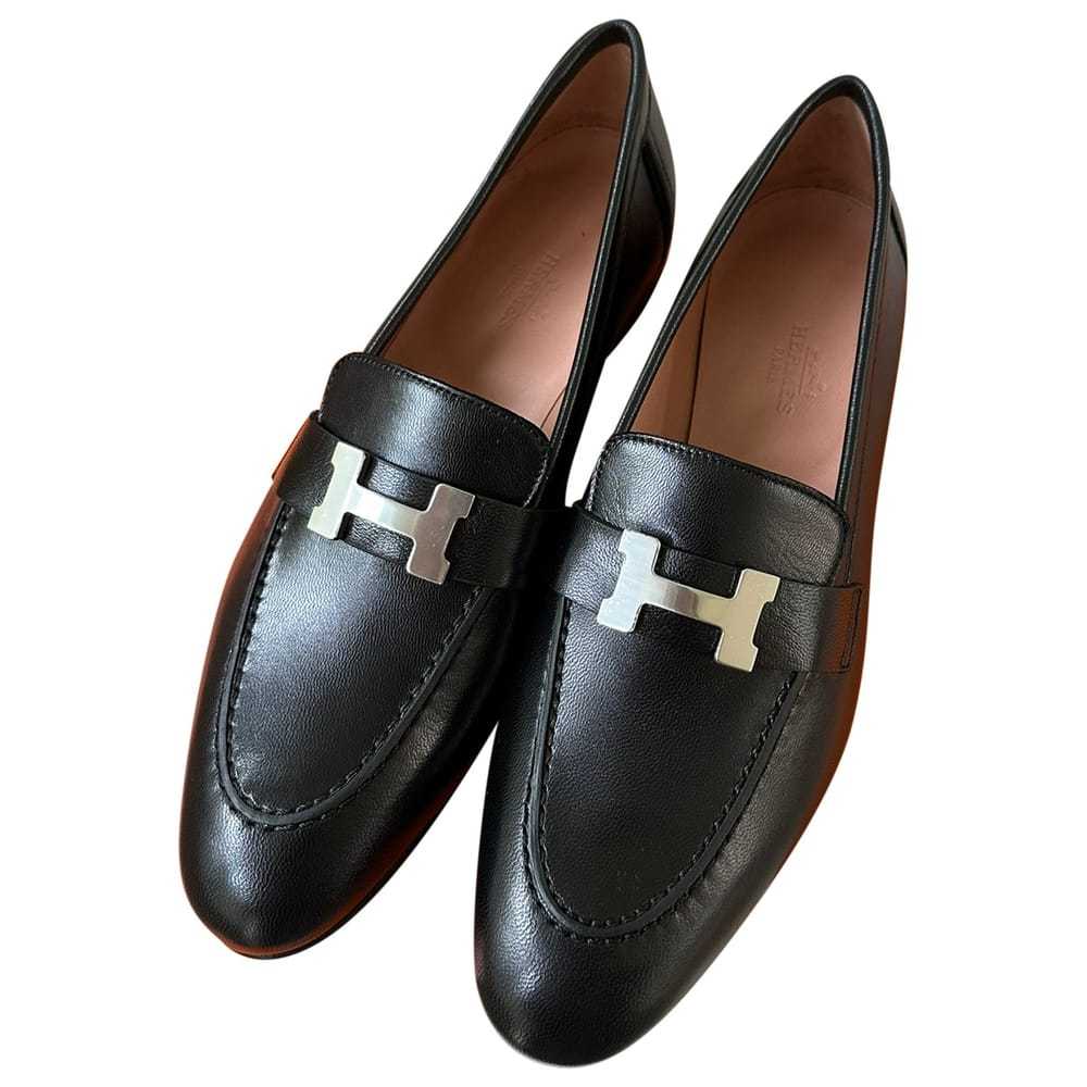 Hermès Paris leather flats - image 1