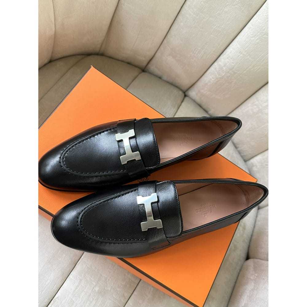 Hermès Paris leather flats - image 3