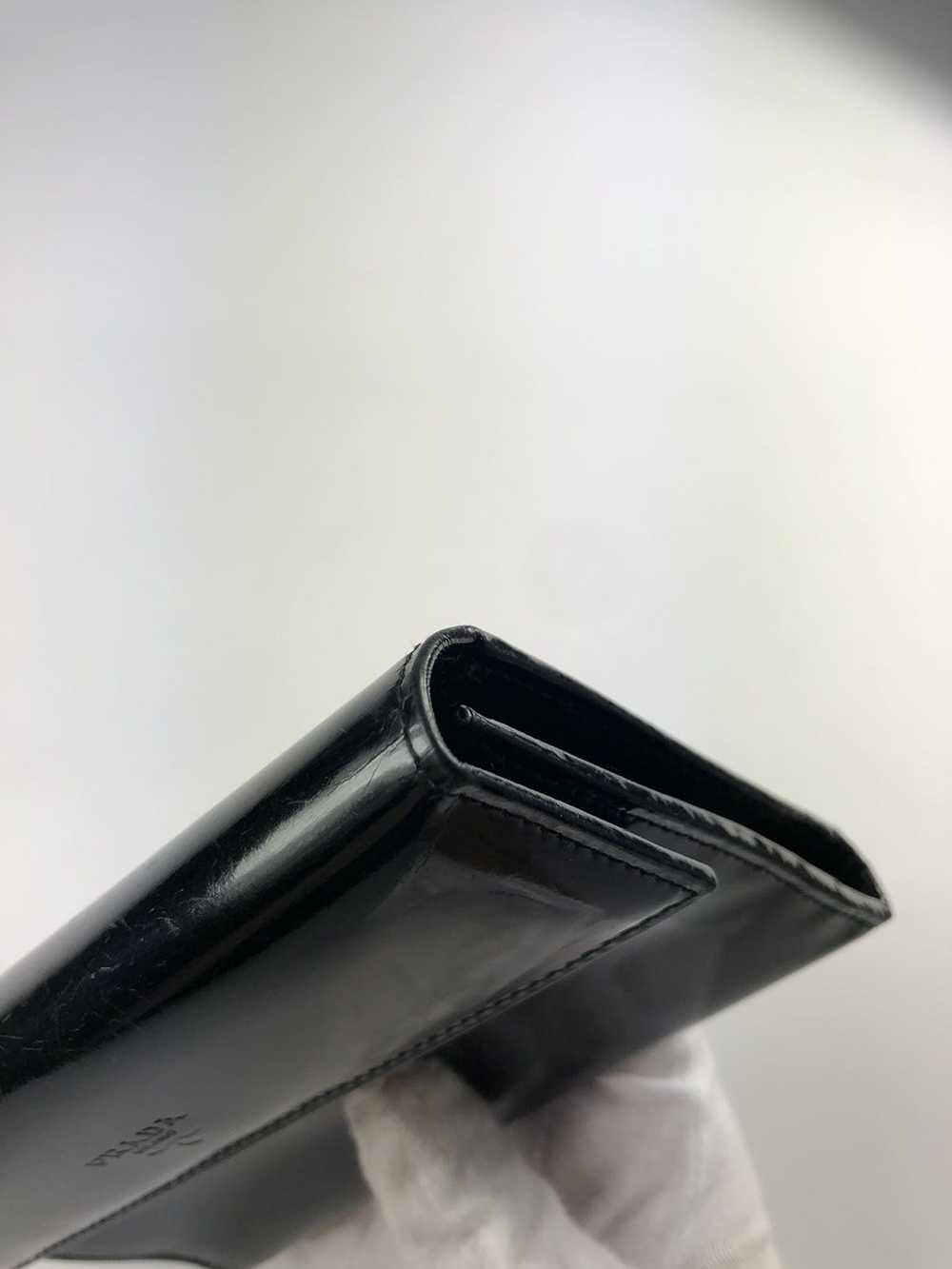 Prada Prada milano black leather trifold wallet - image 10