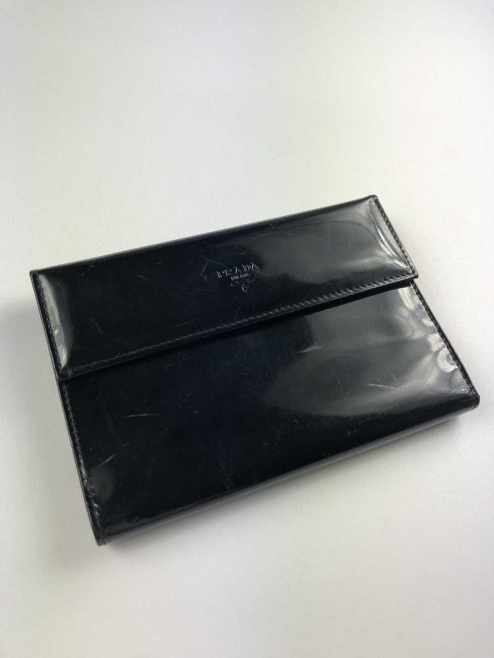 Prada Prada milano black leather trifold wallet - image 1