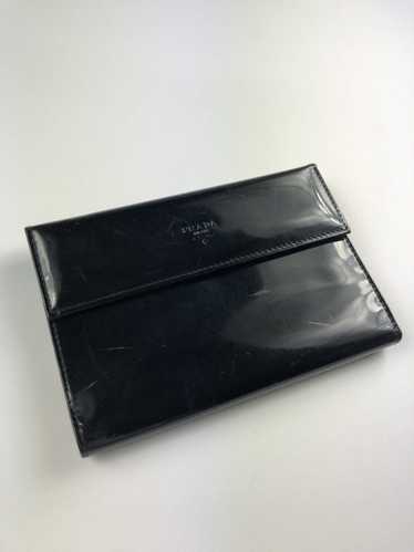 Prada Prada milano black leather trifold wallet