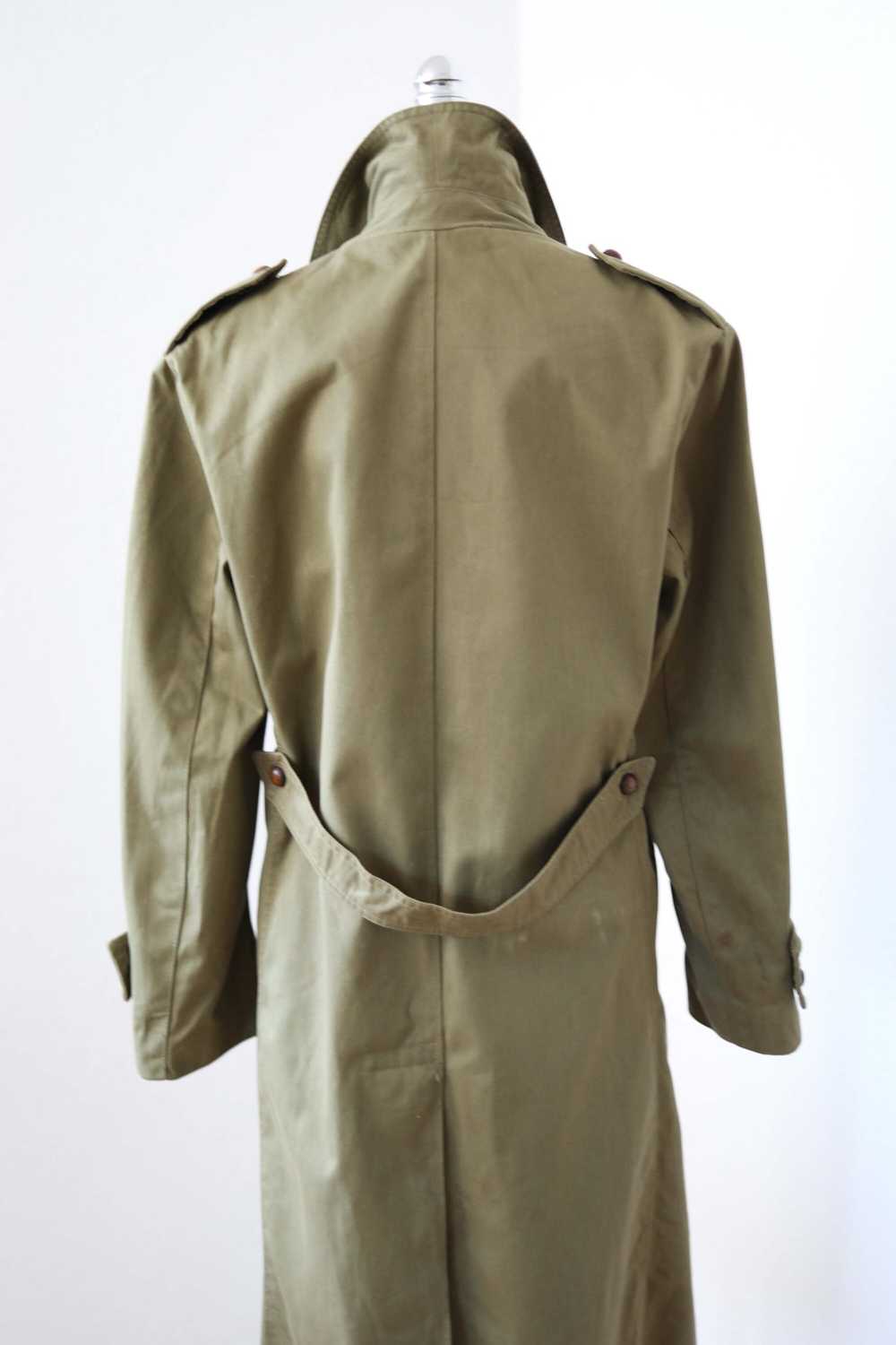 Vintage 1970s Olive Green Cotton Twill Military S… - image 7