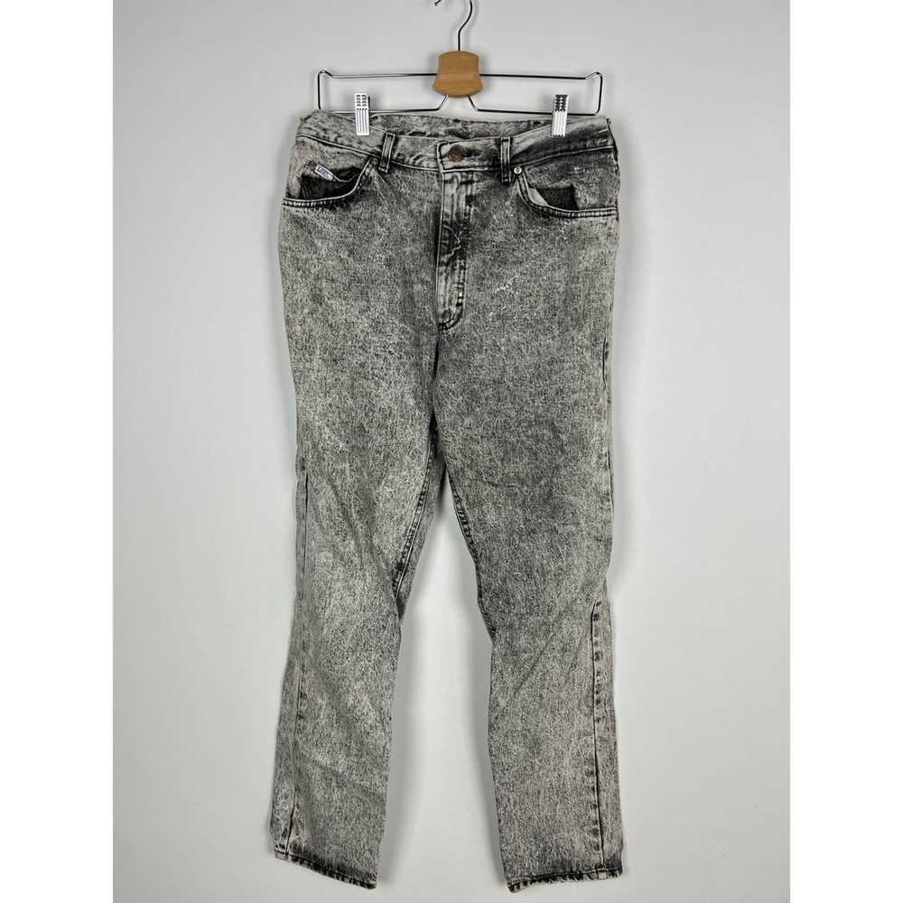 Lee Vintage 80s 90s Lee Acid Wash Jeans Pants 33 … - image 3