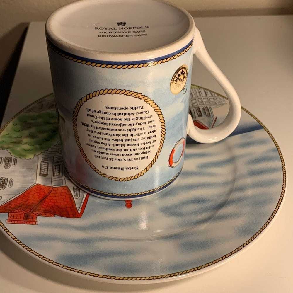 Brand Royal Norfolk Coffee Mug and Plate set. Yer… - image 9