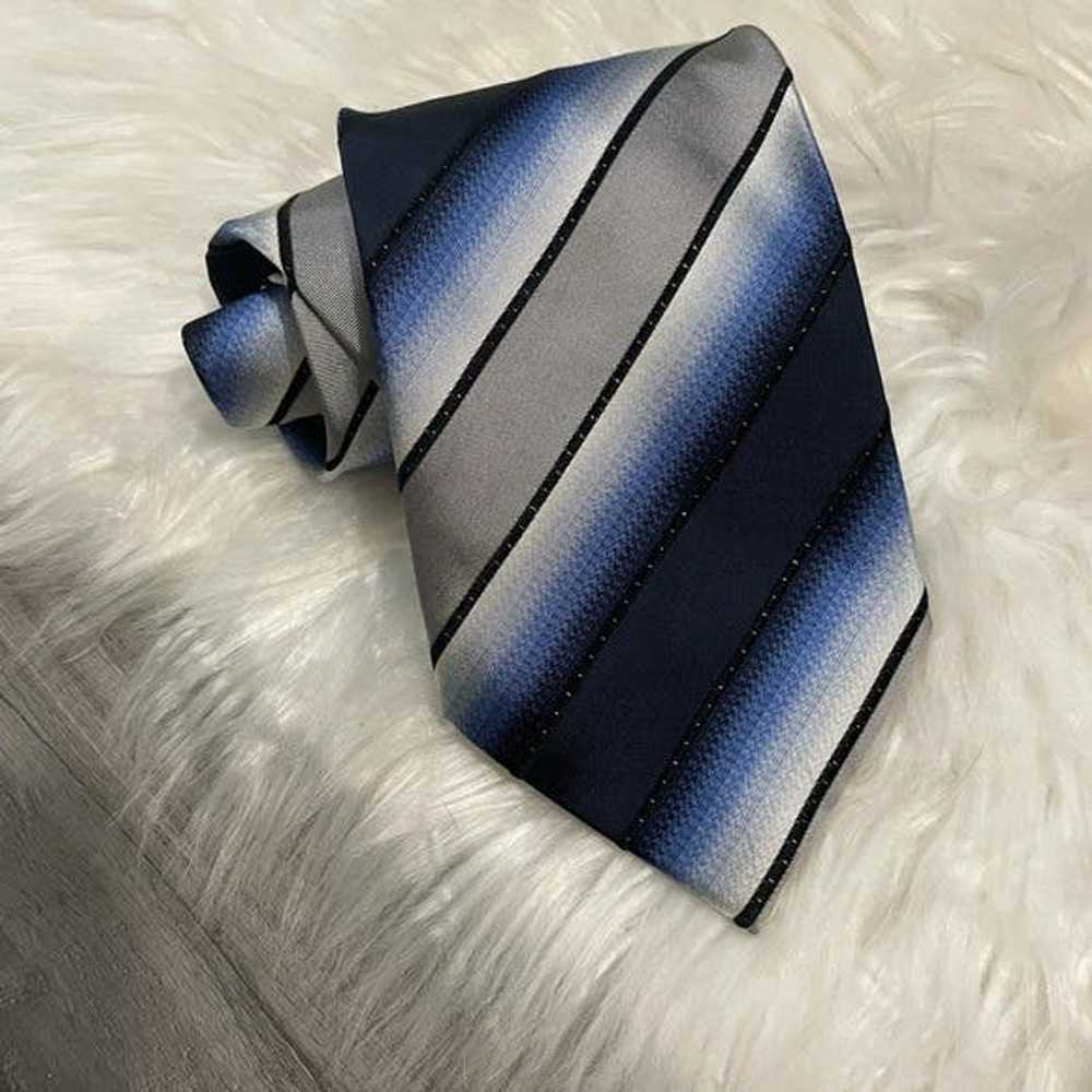 Robert Villini Roberto Villini Couture Striped Tie - image 1