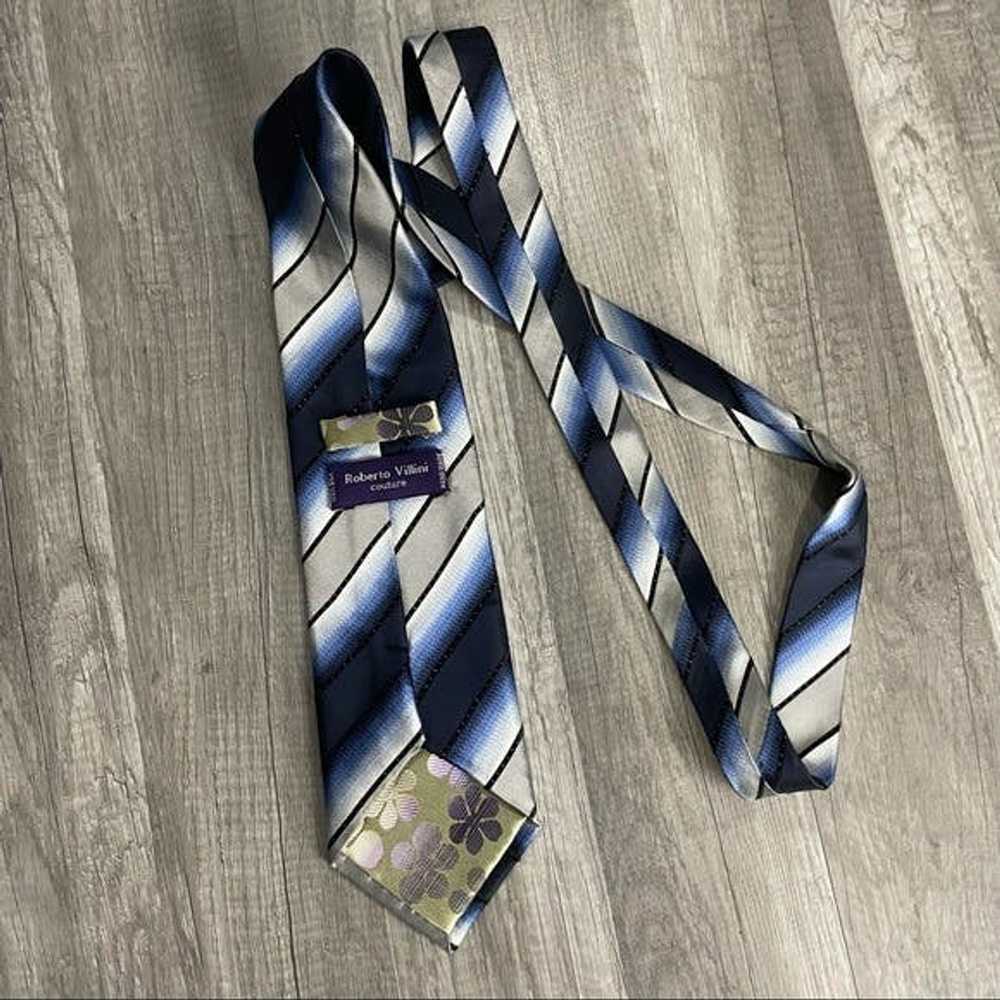 Robert Villini Roberto Villini Couture Striped Tie - image 4