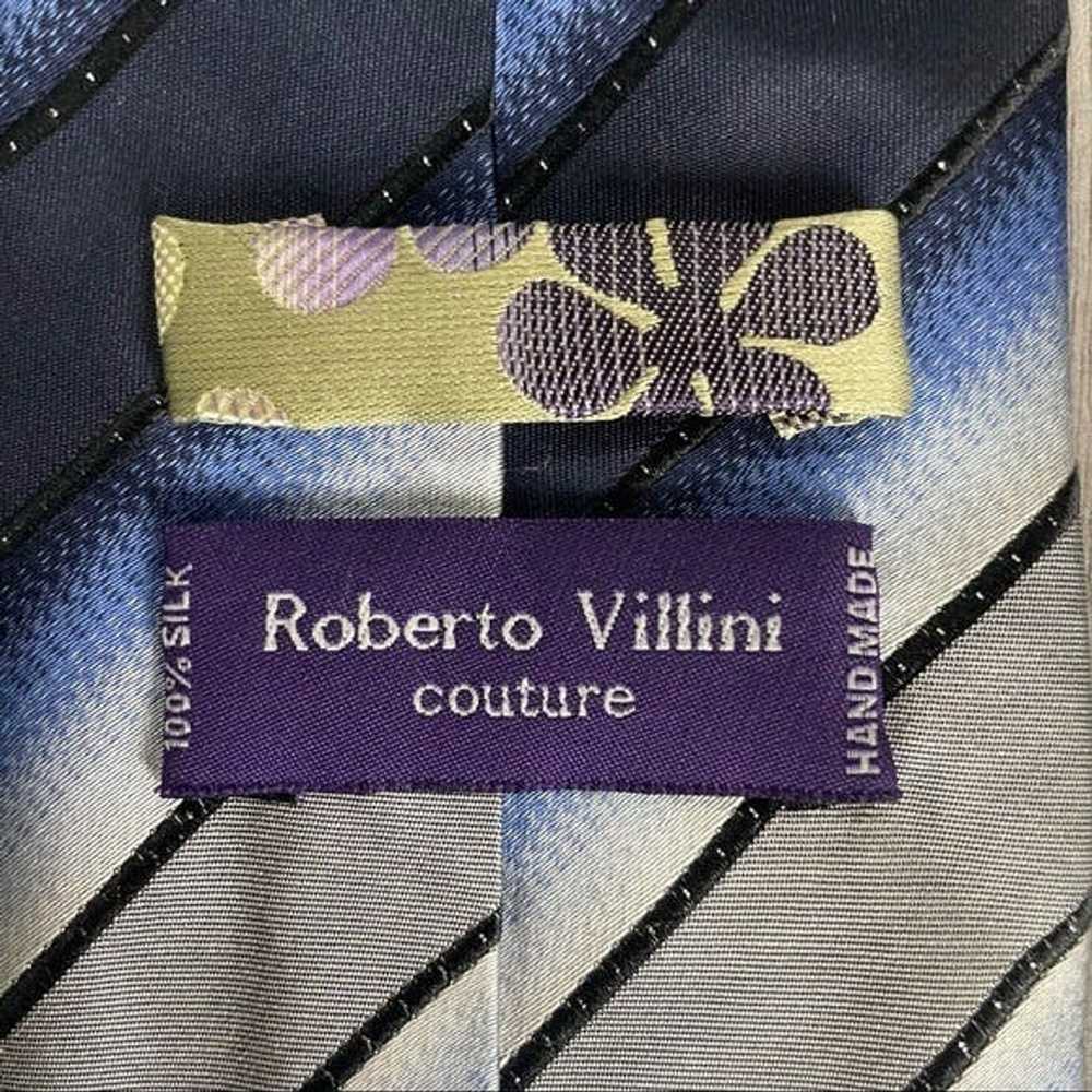 Robert Villini Roberto Villini Couture Striped Tie - image 5