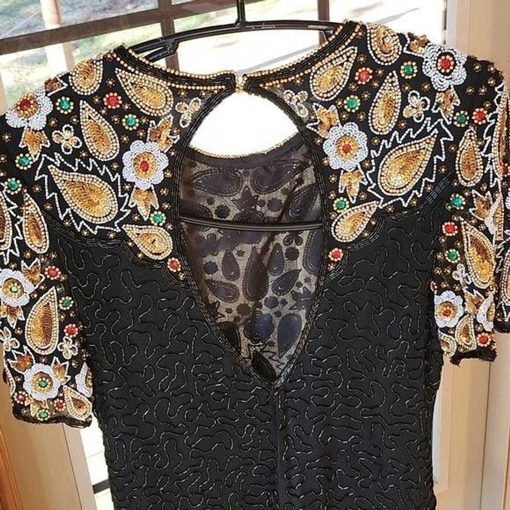 Vintage Laurence Kazar Event Embellished 100% Sil… - image 6