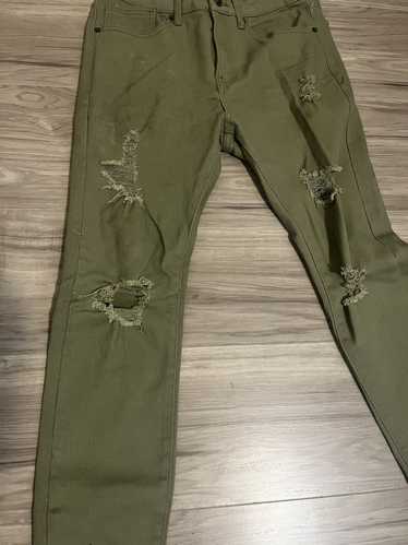 Forever 21 Green skinny jeans