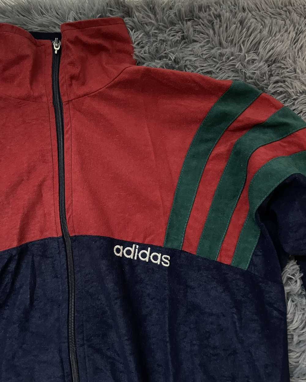 Adidas × Vintage Adidas 80s vintage velour track … - image 5