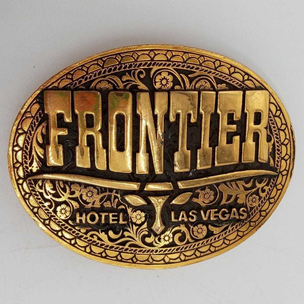 Vintage Frontier Las Vegas Belt Buckle Longhorn W… - image 7