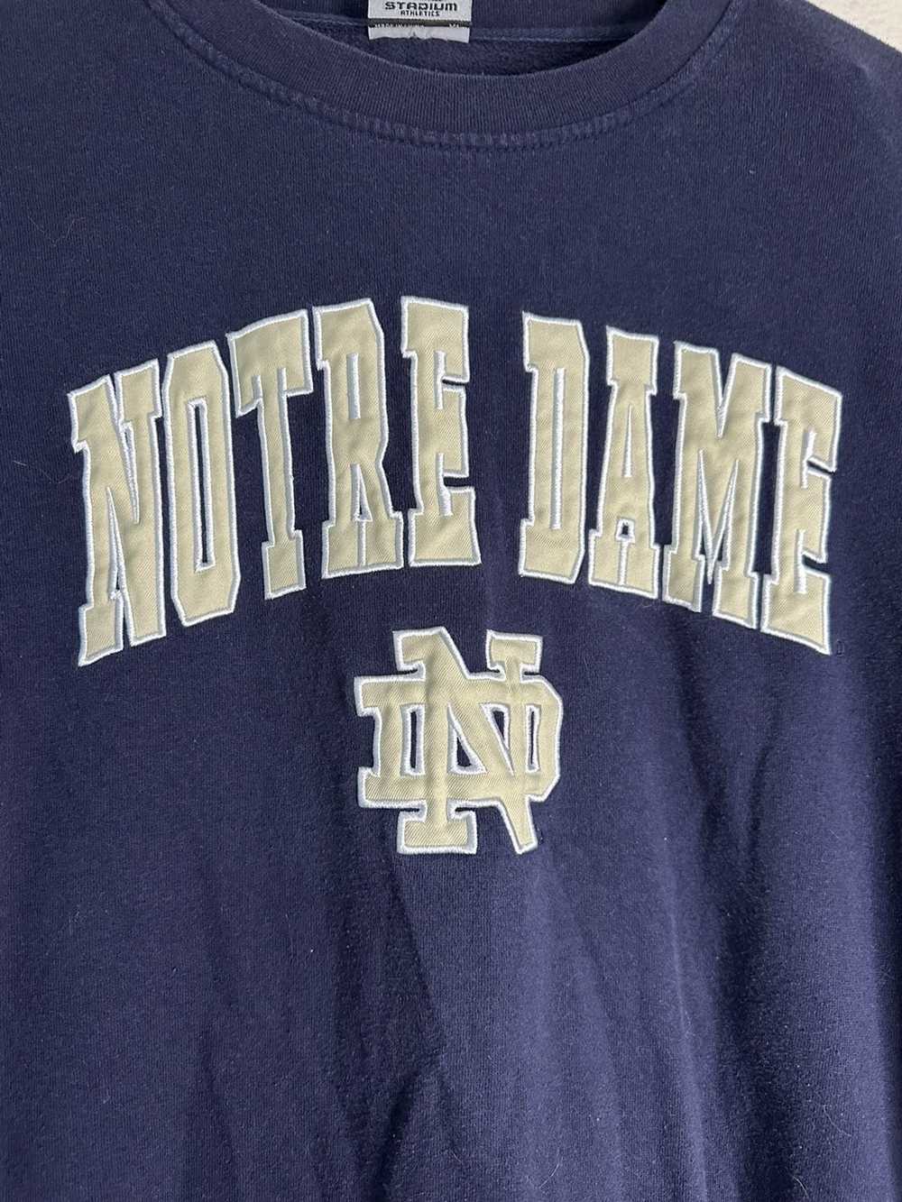 Vintage Vintage Fighting Irish Notre Dame Pullove… - image 2