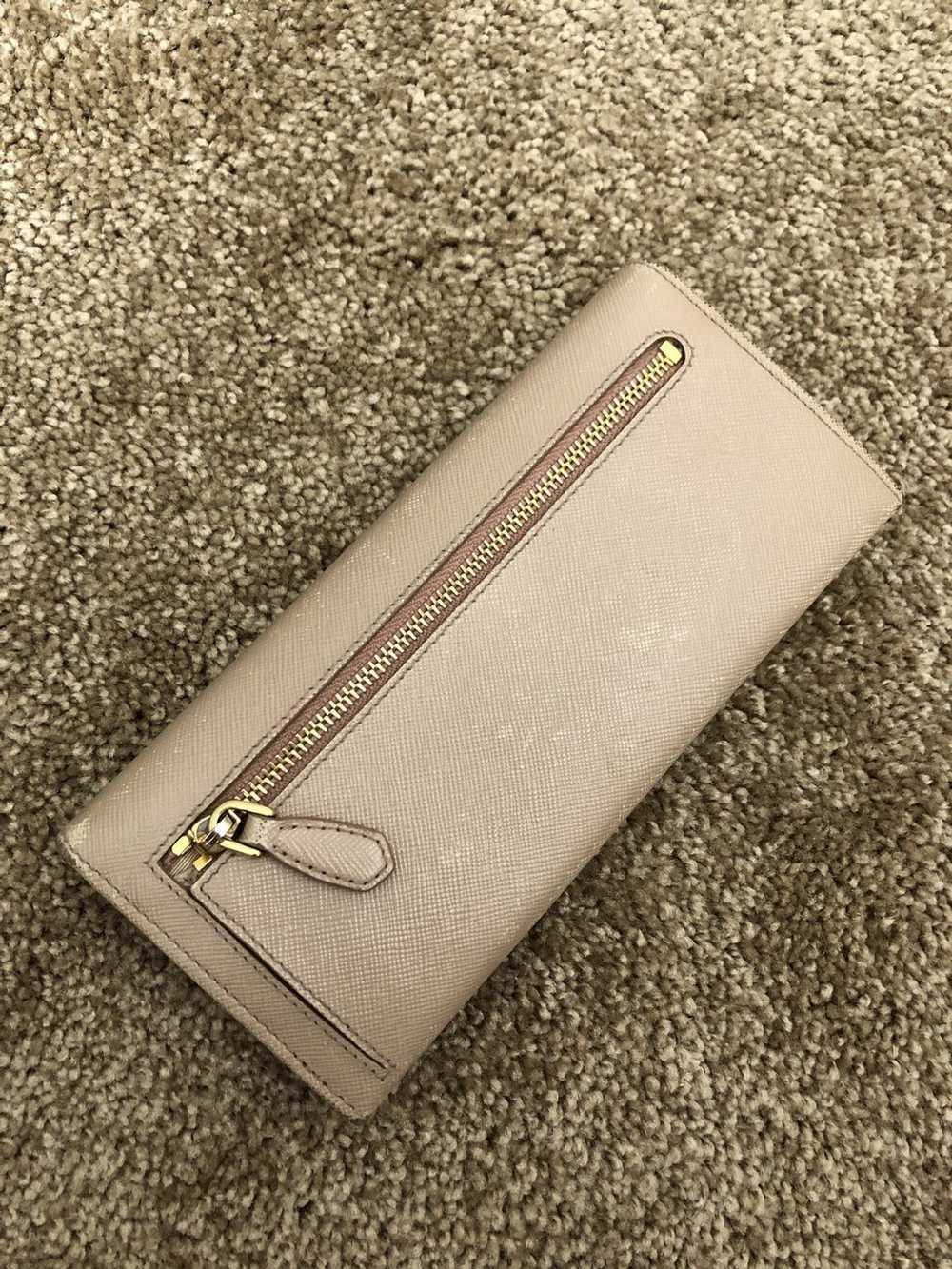 Prada Prada saffiano metal leather long wallet - image 3