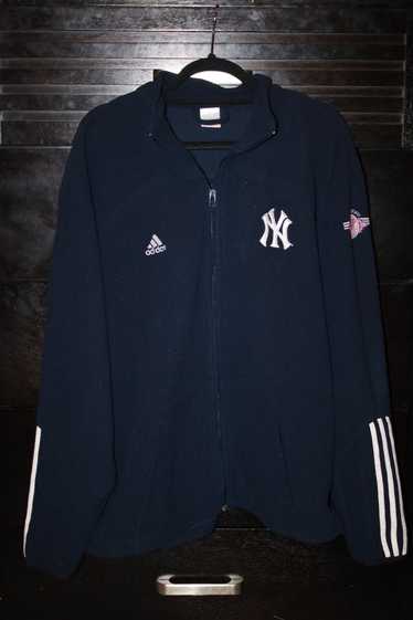 Lhük MLB New York Yankees Baseball Embroidered Crewneck Sweatshirt - Adidas 