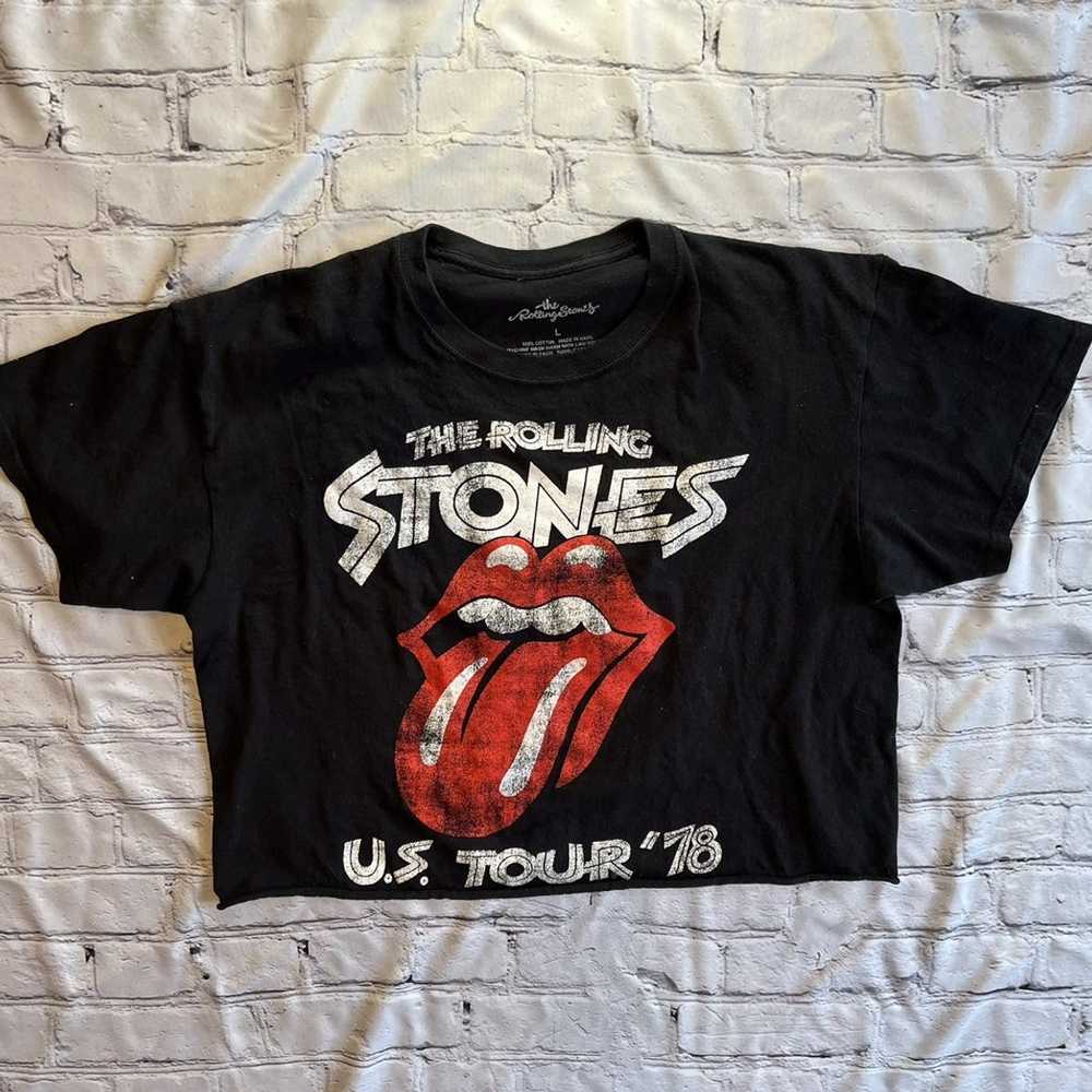 Streetwear The Rolling Stones Concert Repro Tshir… - image 1