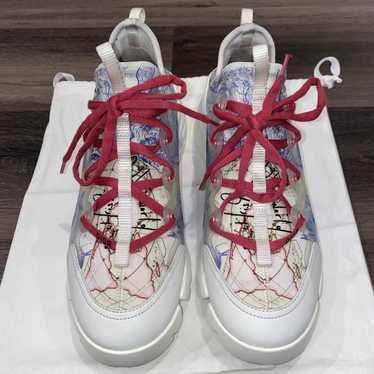Dior D-Connect Gold-Tone Laminated Mesh High Top Sneakers - Sneak in Peace