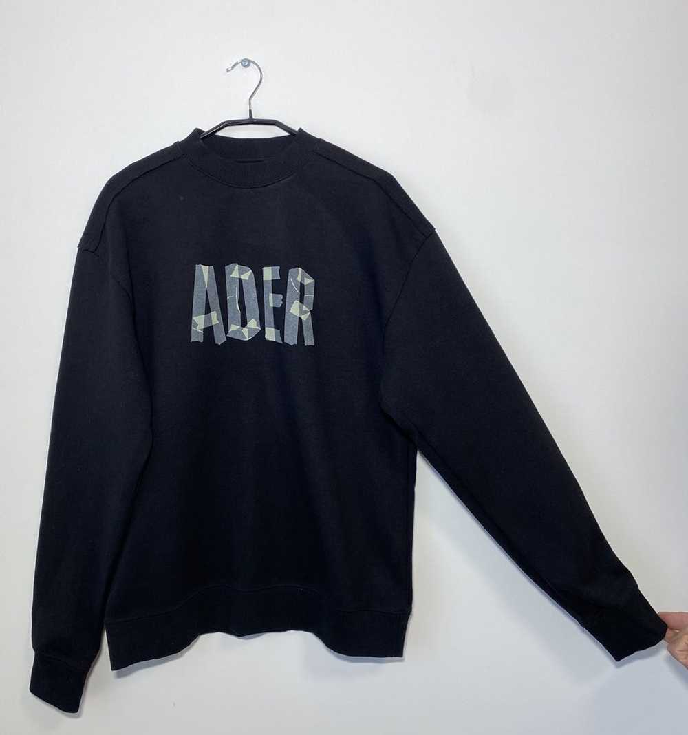 Ader Error Ader Error Tape Logo Cotton Sweatshirt… - image 4